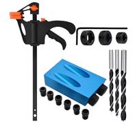 Pocket Hole Jig - Plantilla De Perforación De 15 Grados | de Guía para Tornillos Asambleas Angulares Muebles Estructura