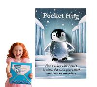 Pocket Hug Card, Pocket Hug Turtle Animal, 50g Inspirational Greeting Toys Keepsake Companion for Birthday, Thanksgiving, Toddler, Preschoolers, and Adults, 3.54x6.3 Inches