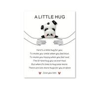 Pocket Hug Panda Amuleto de la suerte Panda Pocket Hug Pequeño Regalo para Mujeres Animación Regalos Consuelo Regalos Pocket Hug Regalos Positivos Buena Recuperación Regalos para Familia Amigos