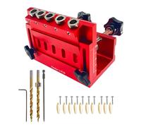 Pocket Jig Hole Kit, 5 posiciones ajustables para taladros inclinados - Eficiente aleación de aluminio de aluminio herramienta de guía para entusiastas de la madera, profesionales y principiantes