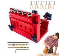 Pocket Jig Hole Kit, dispositivo de guía de perforación ajustable - Eficiente aleación de aluminio herramienta de posicionamiento para entusiastas de la carpintería profesionales y principiantes