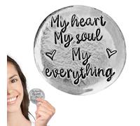 Pocket Love - Pocket Token of Love, Conmemorativos de Mano Inspirales a Mano | Amor Colecta Cuello Token Añadido Pocos, Mento Único Conmemorativo Para El Otro Significativo