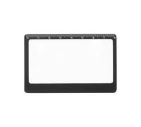 Pocket Magnifying Glass, Black Mini Portable Handheld Folding Eye Loupe Pocket Magnifier, 50mm and 60mm Lens, with Rotating Protective Covers For Reading, Inspection, Stamps and Detail Work