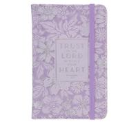 Pocket Notebook: Trust in the Lord - Prov. 3:5, Christian Gifts, Small Notebook, 192 Lined Pages, Acid Free Paper, Ribbon Bookmark, Elastic Closure, Faux Leather, Purple (approx. size: 4" x 6")