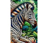 Pocket Notebook Zebra: 5X8 inches 120 white lined pages