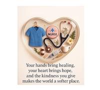 Pocket Nurse Hug - 2D acrílico recuerdo de aliento pequeña tarjeta motivacional, regalo de reconocimiento | personal sanitario, cuidador del hospital, apoyo, graduación, jubilación, Acción de Gracias