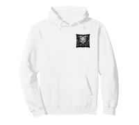 Pocket: Occult Goth-Pattern Black-Lace Lencería-Gothic RPG Sudadera con Capucha