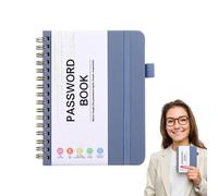 Pocket Password Keeper - Cuaderno organizador de inicio de sesión de tapa dura A6 | Diario compacto de registro de sitios web y correo electrónico para nombre de usuario, gestión segura de contraseñas