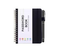 Pocket Password Keeper - Libretas de direcciones compactas Tapa dura A6 Fácil de transportar Organizador seguro Credenciales importantes del sitio web Pestañas alfabéticas Páginas numeradas Cubierta