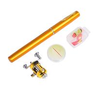 Pocket Pen Fishing Rod, portátil y carrete Combo Angel Pen | Bolígrafo de pesca de pescador, bastones de pesca pequeños para cumpleaños, vacaciones, otras ocasiones especiales, mochileros