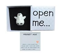 Pocket Penguin Hug - Paper Portable Inspirational Souvenir | Inspirational Souvenir Cards | for Kids Teens Home Travel Students Wedding Mother's Day Thanksgiving Birthday Christmas Graduation