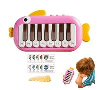 Pocket Piano Toy, Portable Music Keyboard, 7.09x1.38in Electronic Mini Instrument, Lightweight Travel Design, Educational Sound Features for Kids Girls Boys Beginners Ages Months
