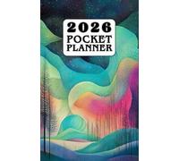 Pocket Planner 2026: Small One Year Monthly & Calendar with Inspirational Quotes and Holidays for Women - Abstract Colorful Background