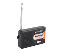 Pocket Radio Am FM, Radio Portátil Hand Holding Altavoces y Auriculares, Ajuste de la Perilla Radio de Operación de Baterías para Caminar para Acampar la Radio Ultra Slim