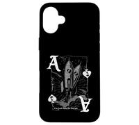 Pocket Rocket Poker Aces :-: Grunge Spades Design Carcasa para iPhone 16 Plus