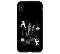 Pocket Rocket Poker Aces :-: Grunge Spades Design Carcasa para iPhone XS MAX