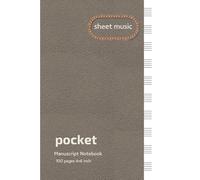 Pocket Sheet Music Manuscript Notebook - 100 Pages, 4x6 Inch Portable Staff Paper for Musicians: Compact Blank Music Staff Book for Songwriters, Composers, Students, and Music Lovers