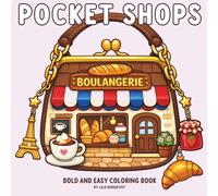 Pocket Shops: Bold and Easy Coloring Book
