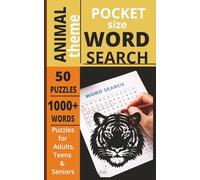 POCKET SIZE ANIMAL WORD SEARCH PUZZLE BOOK: EASY to carry Word Search Book about Animals, Nature and more[5x8,50 puzzles,1000+words]-Perfect for ... Gift for teens, adults, seniors.