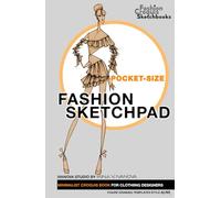 Pocket Size Fashion Sketchpad. Minimalist Croquis Book for Clothing Designers: Figure Drawing Templates Style "Alina"
