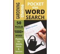 POCKET SIZE GARDENING WORD SEARCH BOOK: EASY to carry Word Search about GARDENING, HOBBIES, CREATIVITY and more[5x8,50 puzzles,1000+words]-Perfect for ... Gift for teens, adults, seniors