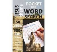 POCKET SIZE JESUS WORD SEARCH BOOK: EASY to carry Word Search about JESUS, BIBLE, CHRISTIANITY, CHURCH and more[5x8,50 puzzles,1000+words]-Perfect for ... Gift for teens, adults, seniors