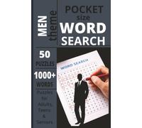POCKET SIZE MEN WORD SEARCH BOOK: EASY to carry Word Search about MEN, Sports, Vehicles, Tools, Outdoor Adventures and more[5x8,50 ... Gift for teens, adults, seniors