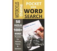 POCKET SIZE MOTORCYCLE WORD SEARCH BOOK: EASY to carry Word Search about BIKES, MOTORCYCLES, RACING, TRANSPORT and more[5x8,50 ... Gift for teens, adults, seniors