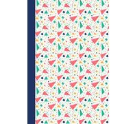Pocket size Notebook - 4" x 6" |120 Pages| Memphis Style Retro Journal | Vintage 80s Geometric Pattern | Also available in A4 & A5 Size