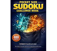 POCKET SIZE SUDOKU CHALLENGE BOOK: Easy to Hard Sudoku Puzzles | Travel-Friendly Mini Puzzle Book | Brain Training & Logic Games for Relaxation