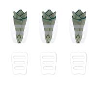 Pocket Square Holder, 6 Piece Clear PVC Suit Handkerchief Sleeve Organizer