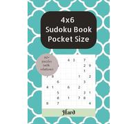 Pocket Sudoku 4x6 Hard Level: 60+ Sudoku Puzzles | Pocket Sudoku | Travel Size | Advanced Level | Solutions Included | 4 x 6 inches, 130 pages