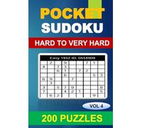 Pocket Sudoku Book for Adults: 200 Hard to Very Hard Puzzles - Compact Travel Size with Full Solutions (Vol. 4)