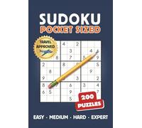 Pocket Sudoku Book for Adults: 200 Puzzles from Easy to Hard: Sudoku Book Pocket Edition | Compact Sudoku Pocket Size with Challenging Puzzles for Travel and Relaxation