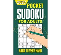 Pocket Sudoku for Adults Hard to Very Hard: 180 Travel-Size Puzzles for On-the-Go Fun | Train, Plane, and Commute Entertainment