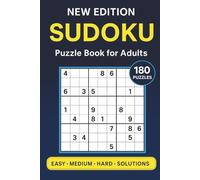 Pocket Sudoku Puzzle Book for Adults: 180 Puzzles from Easy to Hard with Solutions: Compact 6×9 Travel Size • Pocket Edition - Easy to Hard (Sudoku Challenge Series)