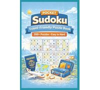 Pocket Sudoku: Travel Friendly Puzzle Book / 4x6 Inches, 200+ Puzzles / Solutions Included