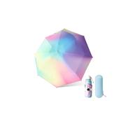 Pocket umbrella, mini pocket umbrella, women's umbrella, small children's umbrella with cover, rainbow