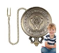 Pocket Watch Dice, Retro Metal Dice Set, RPG Dice Set, Polyhedral Game Dice, Role Playing Game Dice, Tabletop Dice, Retro Dice for RPG, Polyhedral Dice Set, Vintage Dice for Games