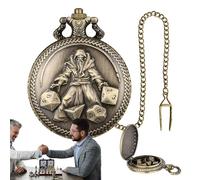 Pocket Watch Dice Set - 7X Polyhedral Dice Set Metal | Multi-Sided Small Game Dices with Durable Finish & Compact Storage for Travel, Toys, Role Playing, Game