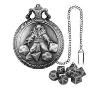 Pocket Watch Dice - Vintage Dice Pocket Watch Reloj Multifuncional para Jugadores | Reloj Retro con Cubo Integrado, Versátil Cubo Pequeño Juego para Colectores de, Entusiastas de Gamiing, Reloj
