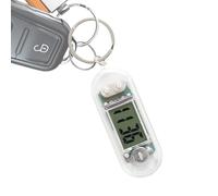 Pocket Watch Pendant - Carabiner de puerta resistente, formato digital mínimo de acero inoxidable | Función de carabiner práctica para la gestión del tiempo tranquilo en el aprendizaje, estudio