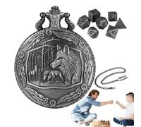 Pocket Watch Shell Case, Vintage Watch Case Game Dice | Cadena Design Board Games Accesorios Para Temáticas, Reuniones Familiares, De Amigos Y Otras Vacaciones
