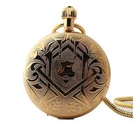 Pocket Watches Pocket Watch Mechanical Shield Vintage Mens Women Roman Numerals Luxury Chain Box Men's Women's