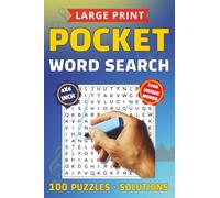 POCKET WORD SEARCH: Pocket Word Search Book for seniors, adults & teens | 4x6 in,100 puzzles with LARGE fonts | Over 2100 unique words with solutions ... to offer a quick, relaxing brain boost at