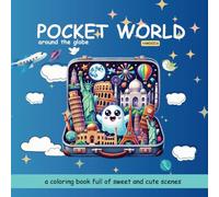 Pocket World: Coloring Book for Adults & Teens, Spooky's Journey around the Globe, with 43 pictures of different countries and cities: "Spooky's World ... Landmarks in the World!" (Spooky Coloring)