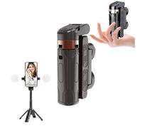 Pocketflex Mini Tripod, Pocketflex Mini Tripod Jj02, Tripod Mini Jj02, Mini Selfie Stick Tripod, 360° Flexible Rotation, Phone Tripod with Remote Control (Black [Double Light])
