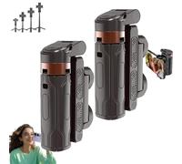 Pocketflex Mini Tripod, Razunoth Tripod Mini JJ02, Tripod JJ02 Pocketflex, Foldable Selfie Stick Tripod, 360° Rotation Mini Cell Phone Assisted Selfie Stick (Black*2)