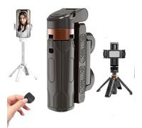 Pocketflex Mini trípode, soportes remotos Pocketflex, trípode Razunoth Mini JJ02, con interruptor de botón de un solo toque, rotación flexible de 360°, control remoto Bluetooth (negro)