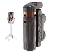 Pocketflex - Mini trípode, trípode JJ02 Pocketflex, trípode de agarre extensible para teléfono con control remoto desmontable, rotación de 360°, interruptor de botón ajustable de un solo toque (negro)